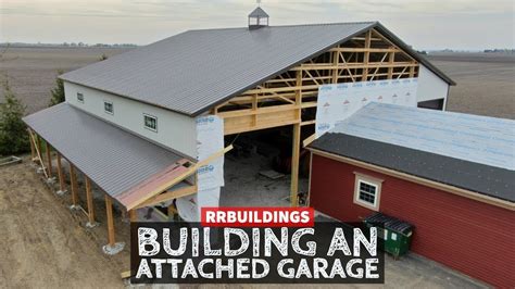 attaching a metal garage to a house|add garage to existing home.